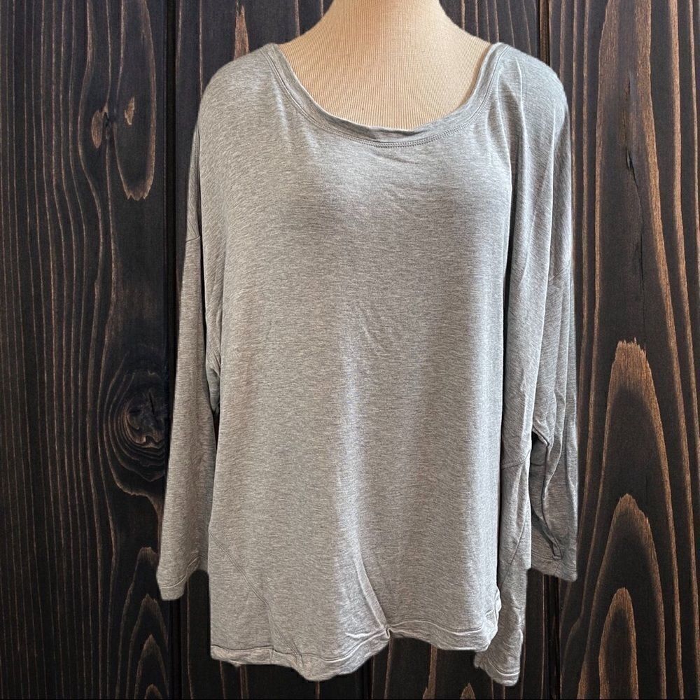 J. Jill Fit Grey Women’s Tunic Top Sweater Shirt Size 4X